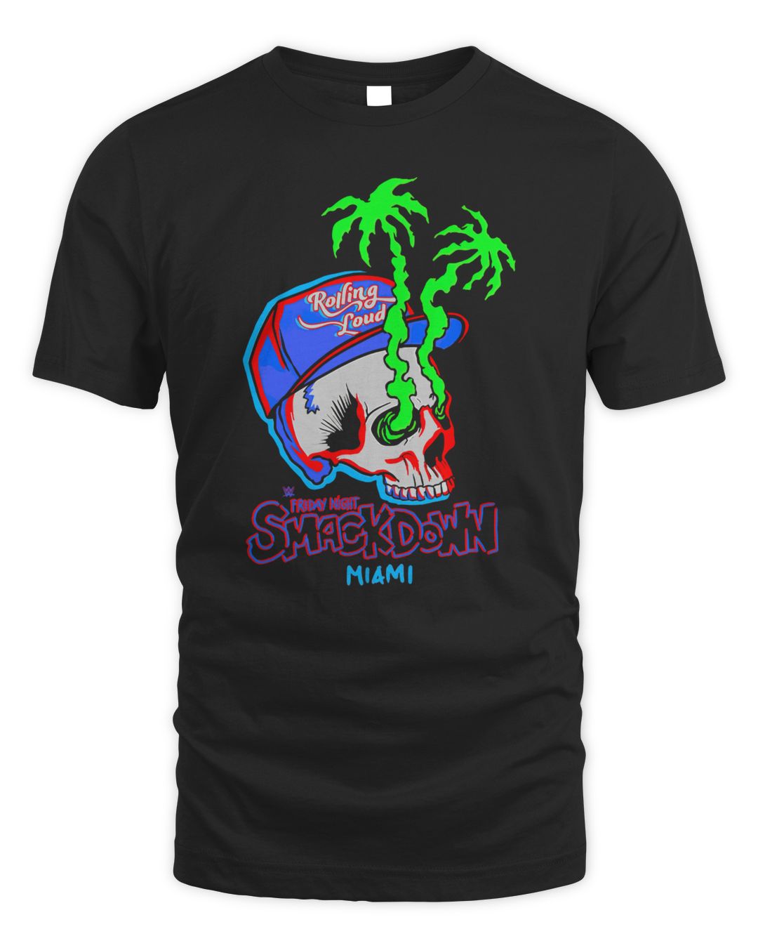 Rolling Loud Merch Smackdown Rolling Loud Miami Skull Shirt Agencyfrog